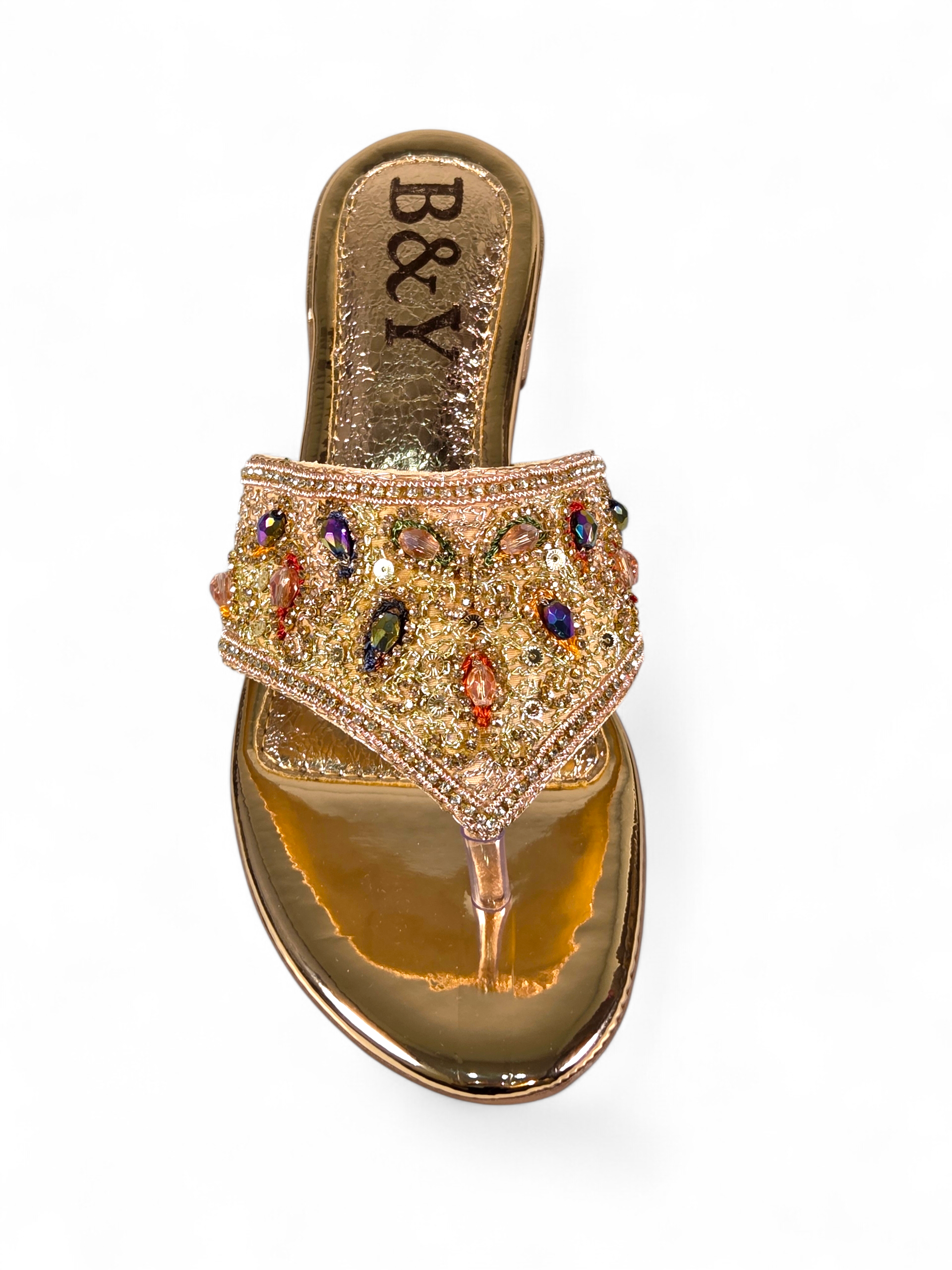 Chinelo 9441 Bronze Salto Bloco