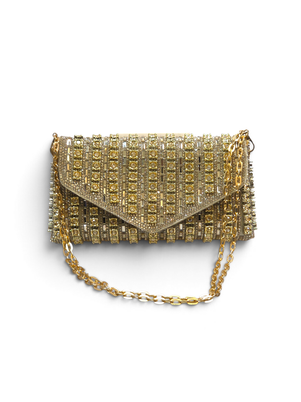 Carteira Royal Clutch Cristal Dourado 1102