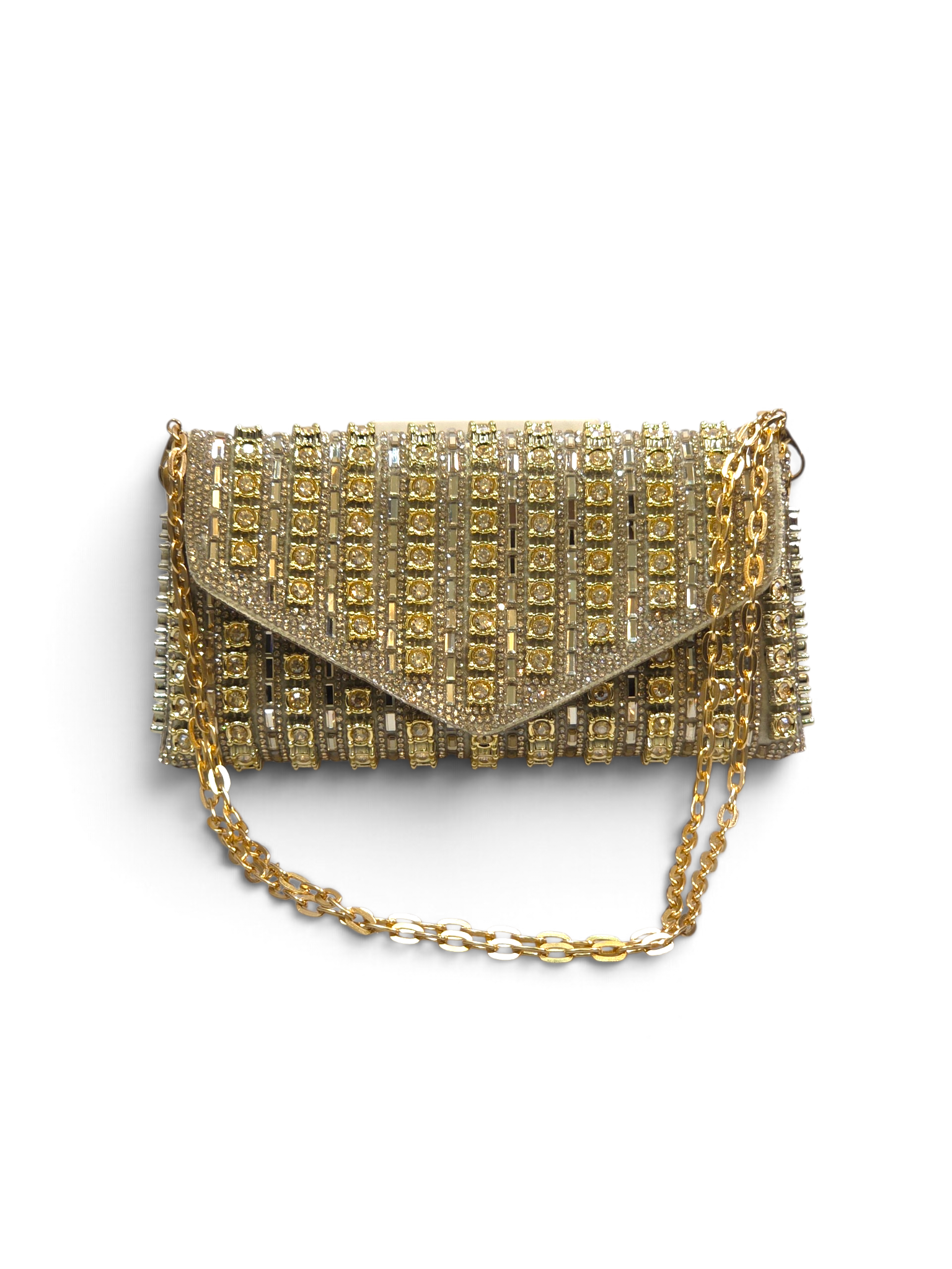 Carteira Royal Clutch Cristal Dourado 1102
