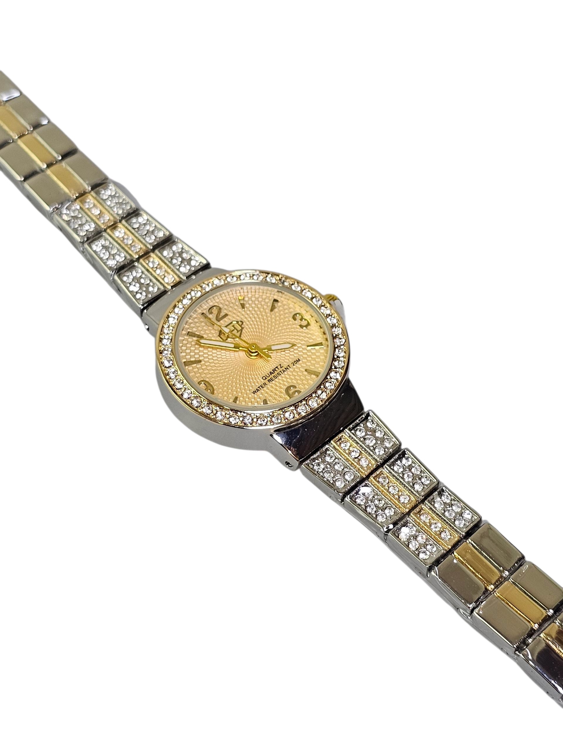 Relógio Prova d’Água com Pulseira Folheada 030