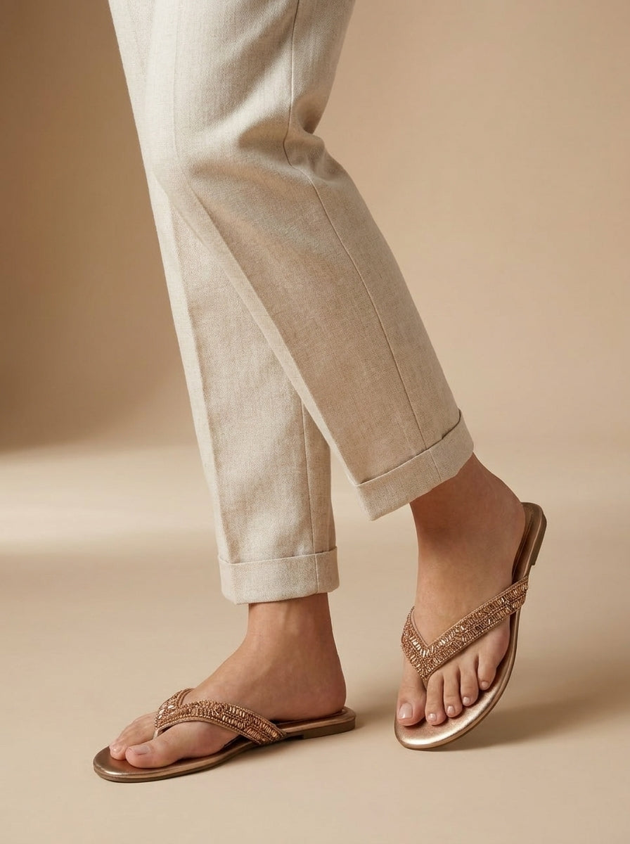 Chinelo 1222 Bronze Sem Salto
