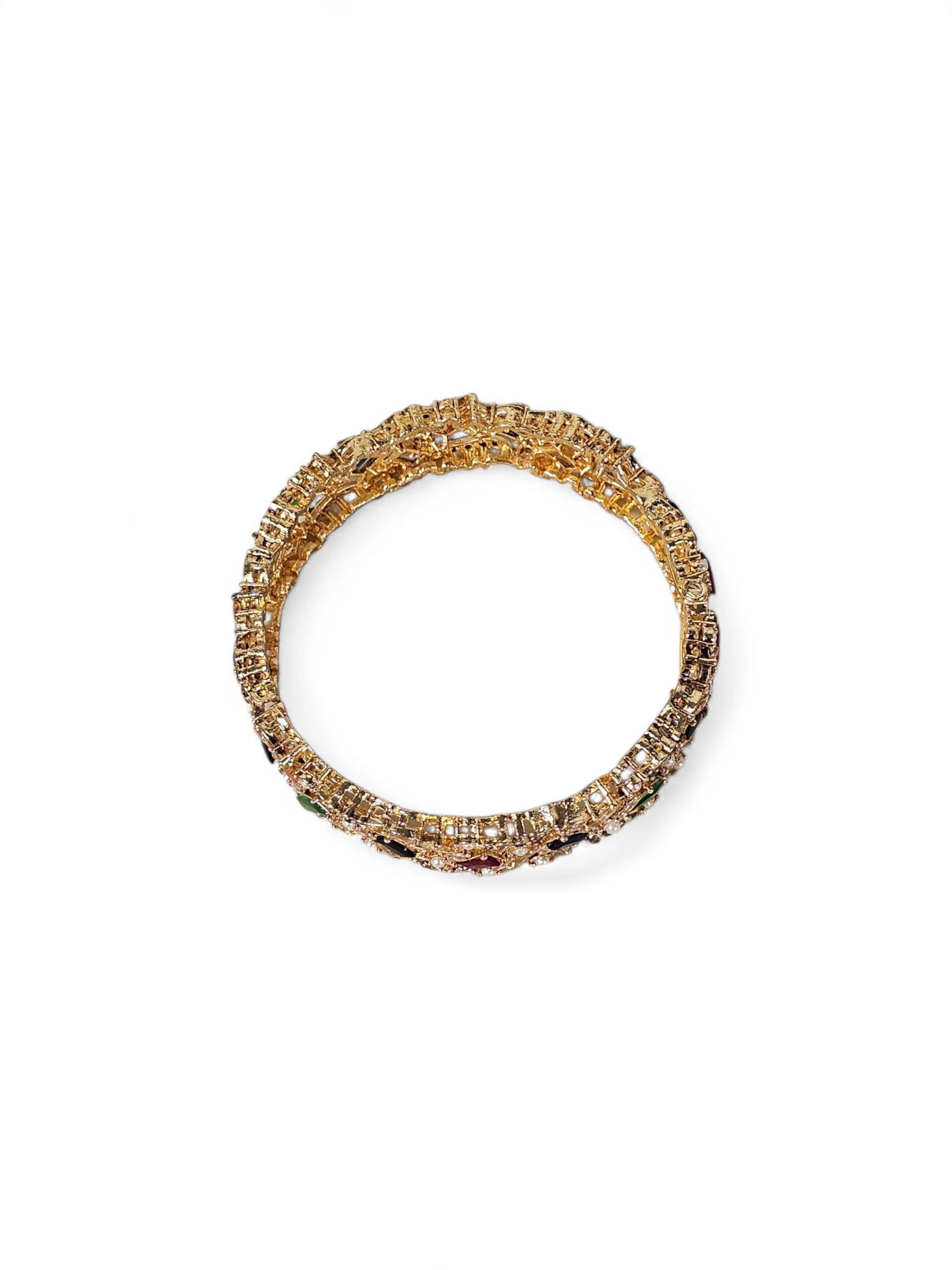 Bracelete Dourado Semi Joia 006