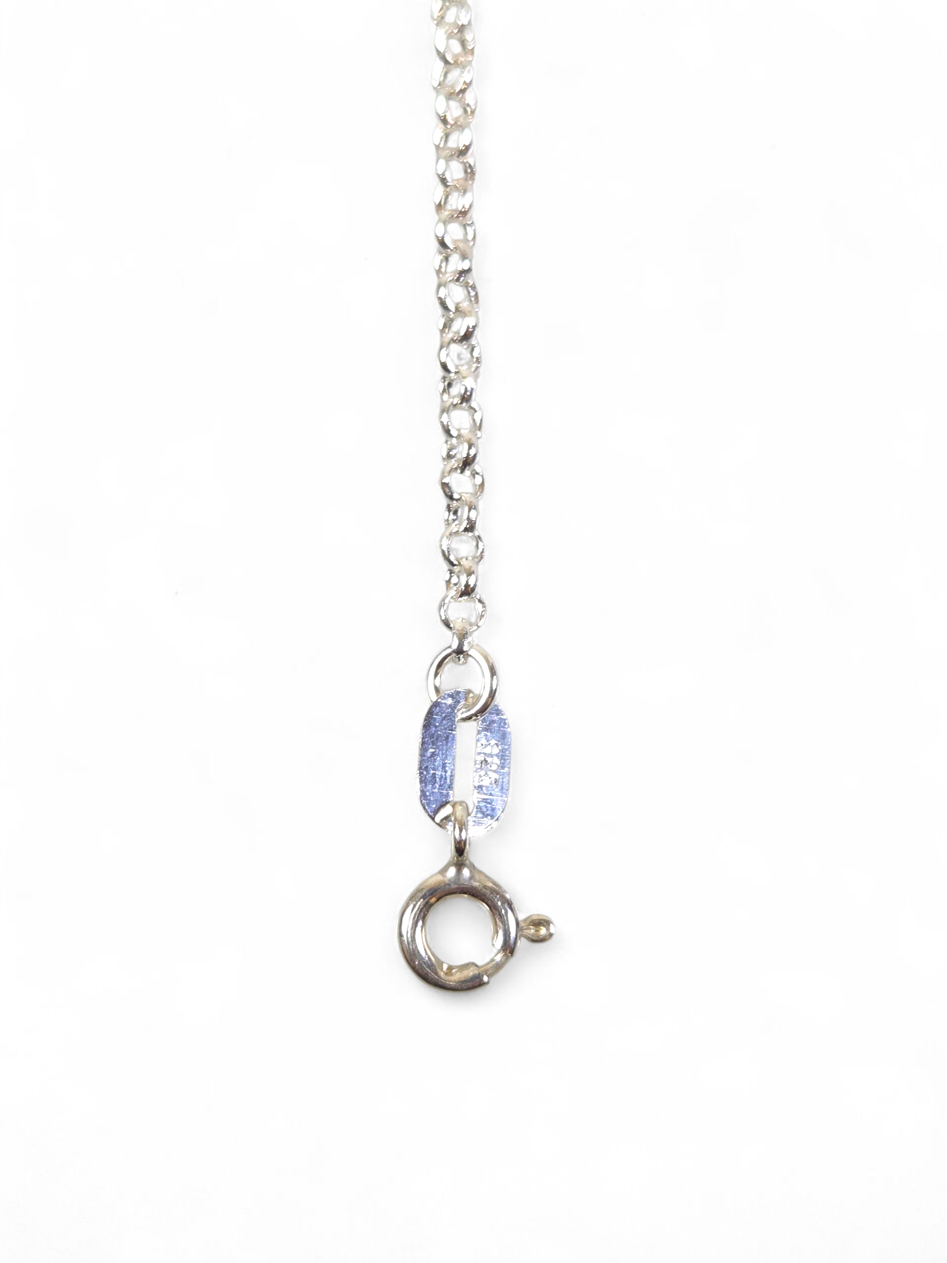 Pulseira Prata 925 Coração com Zircônias Verde 1009