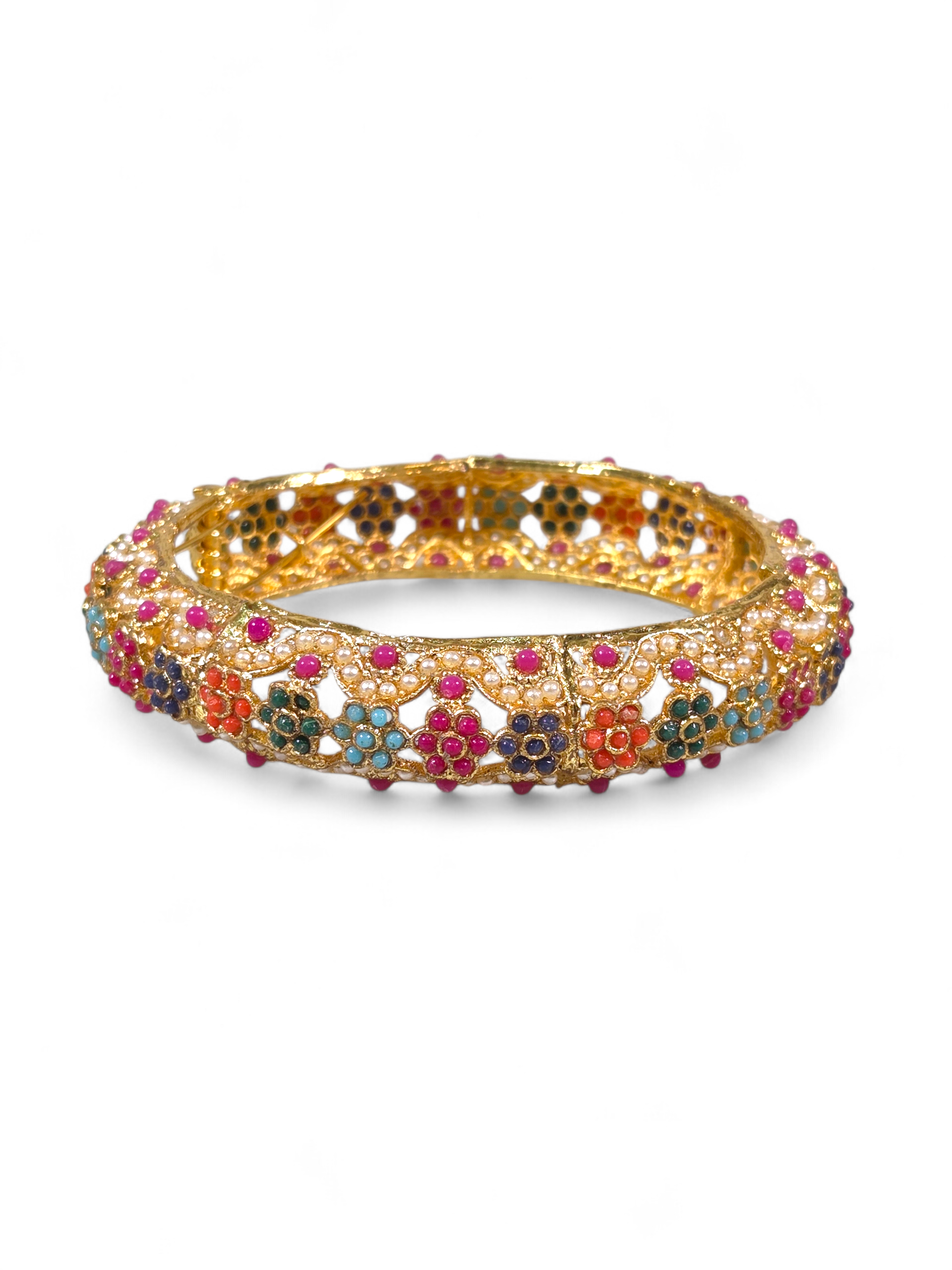 Bracelete Folheado Semi Joia Dourada #1038