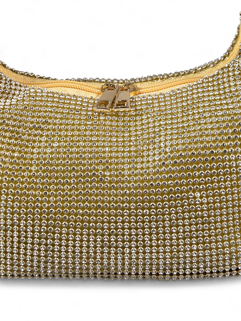 Bolsa Luxo Cristal Dourada 1040