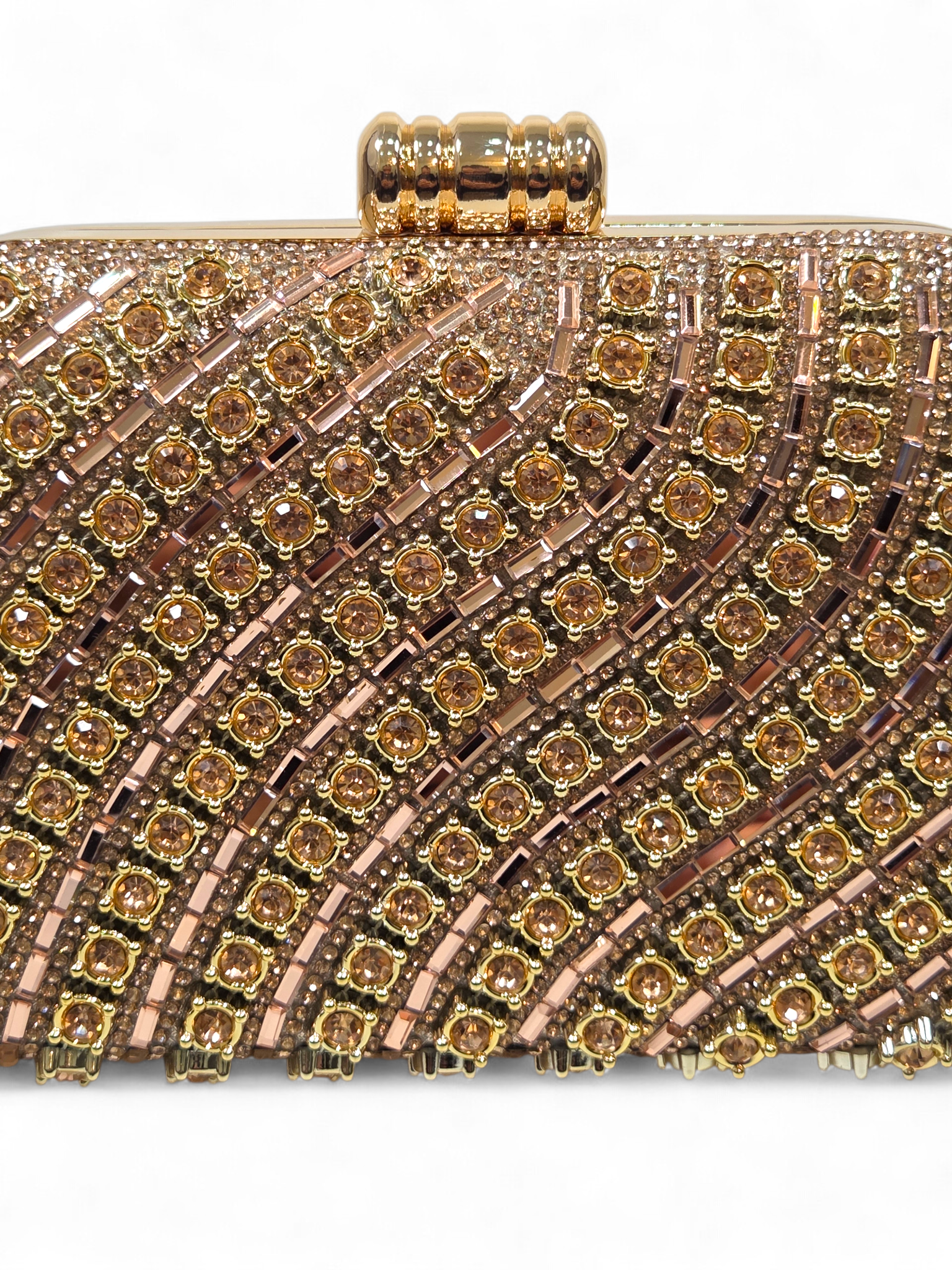 Bolsa Stella Clutch Cristal Champagne 1061