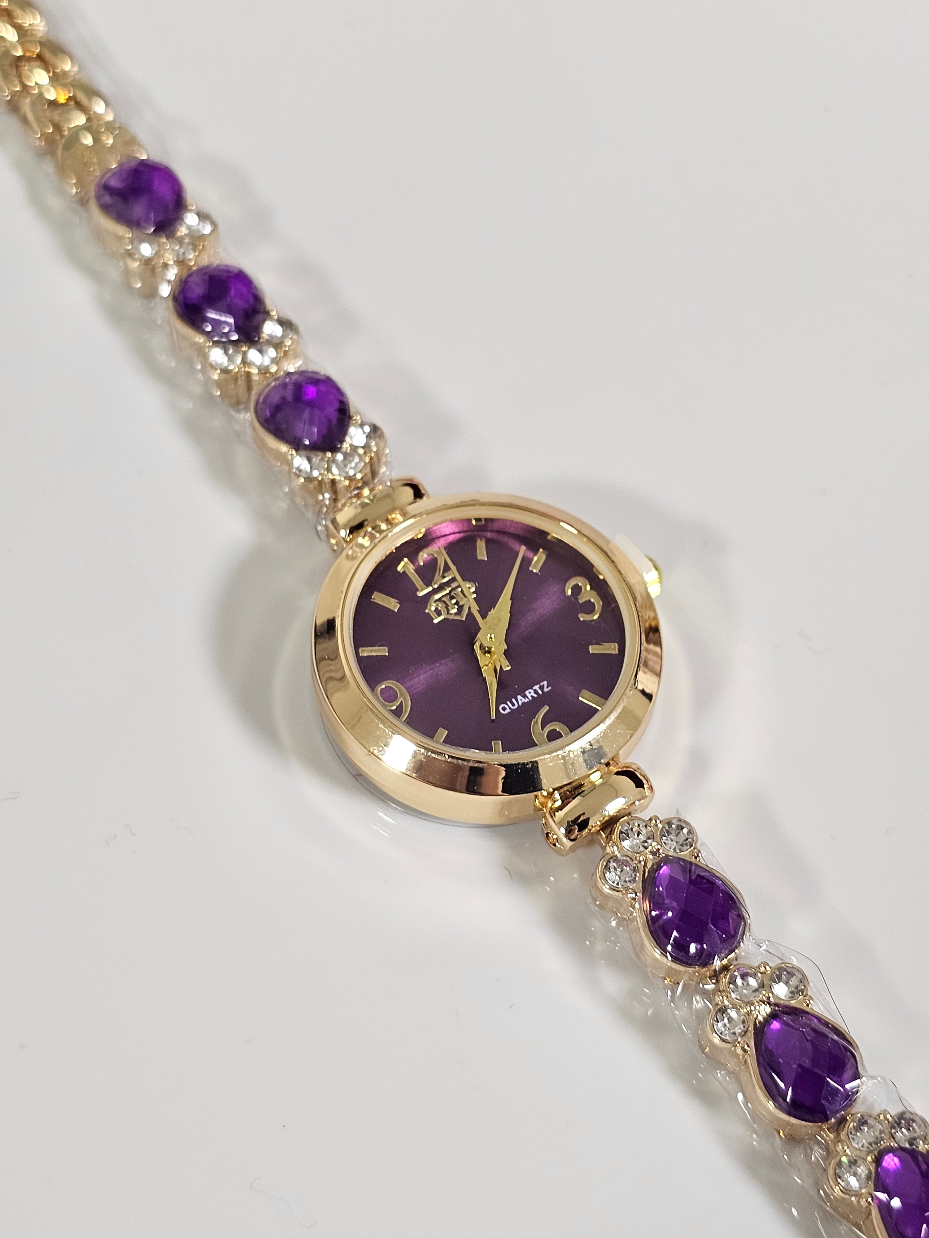 Relógio Prova d’Água com Pulseira Folheada 024