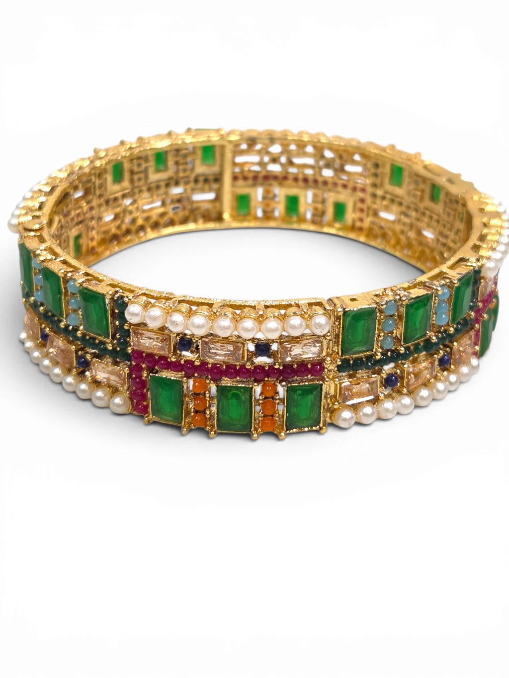 Bracelete Folheado Semi Joia Dourado #2004