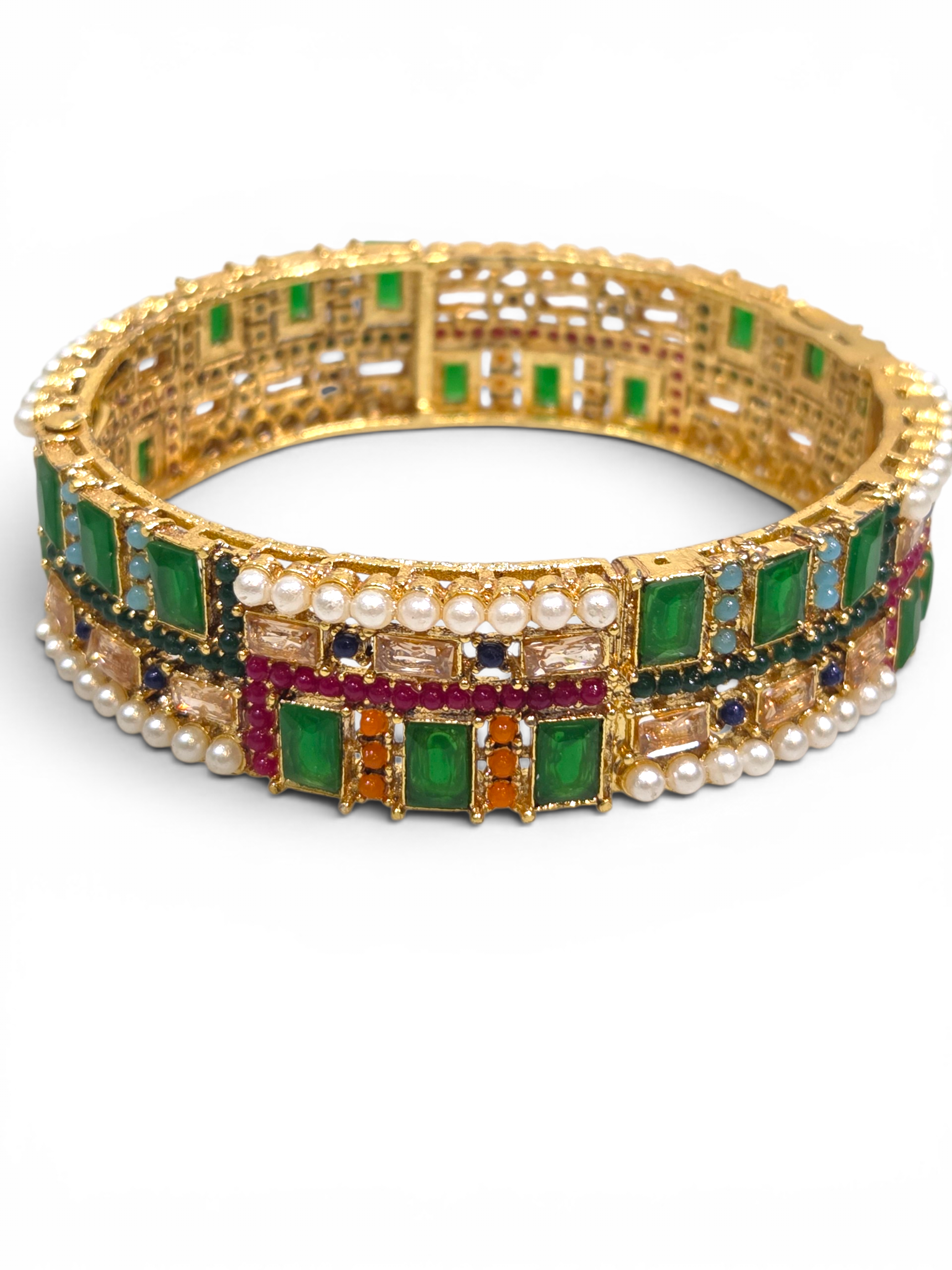 Bracelete Folheado Semi Joia Dourado #2004