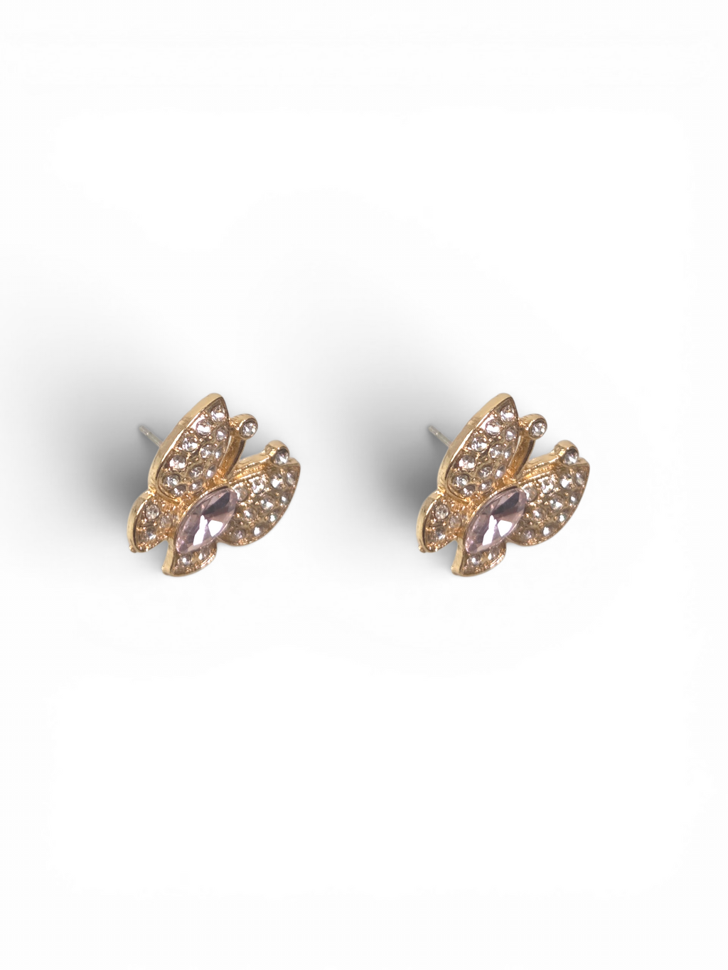 Brinco Cristal Zirconia Dourado #2048