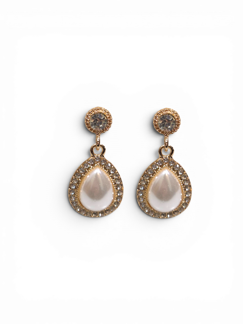 Brinco Cristal Zirconia Dourada #2016