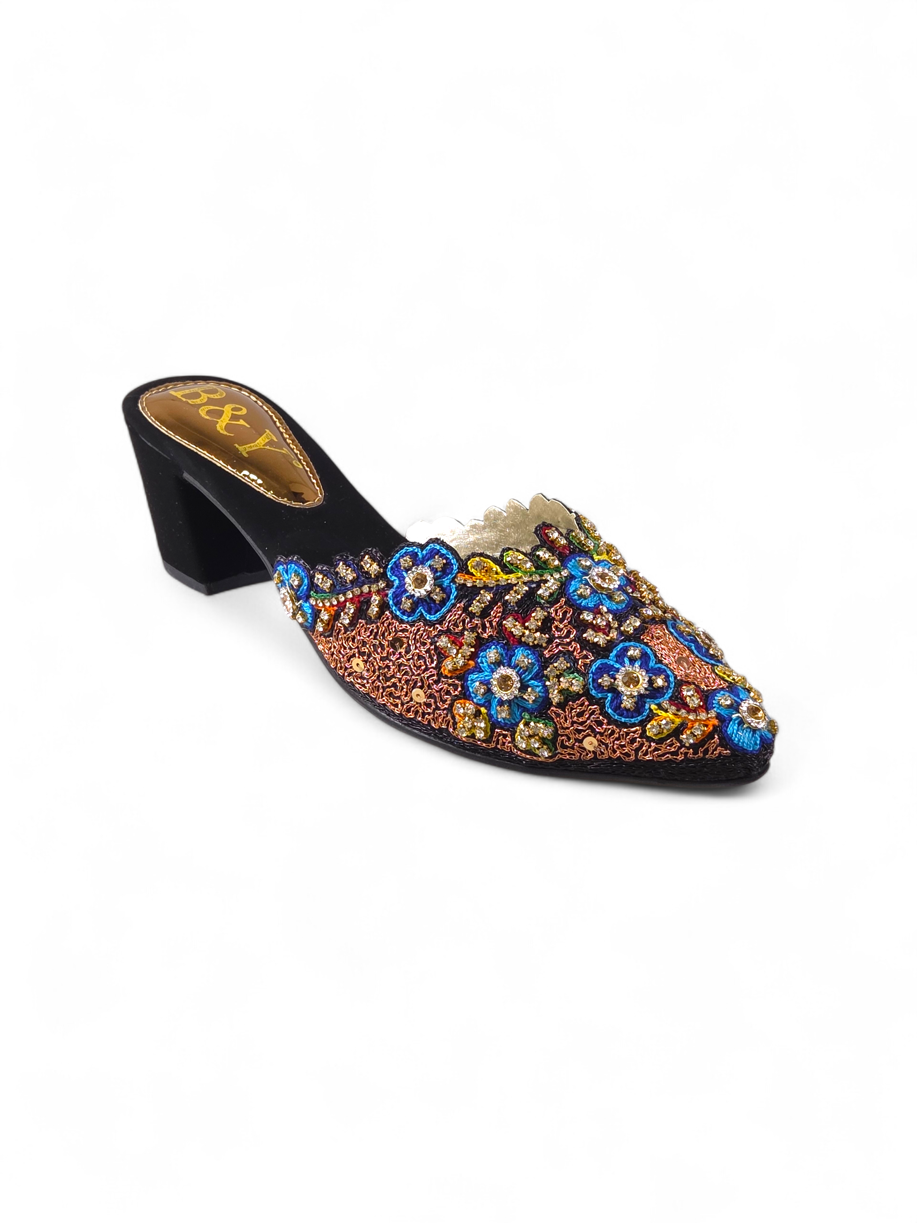 Mule 9713 Preto Salto Médio