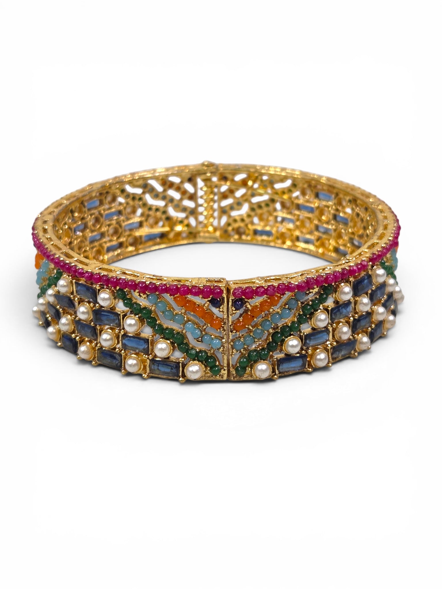 Bracelete Folheado Semi Joia Dourada #1087