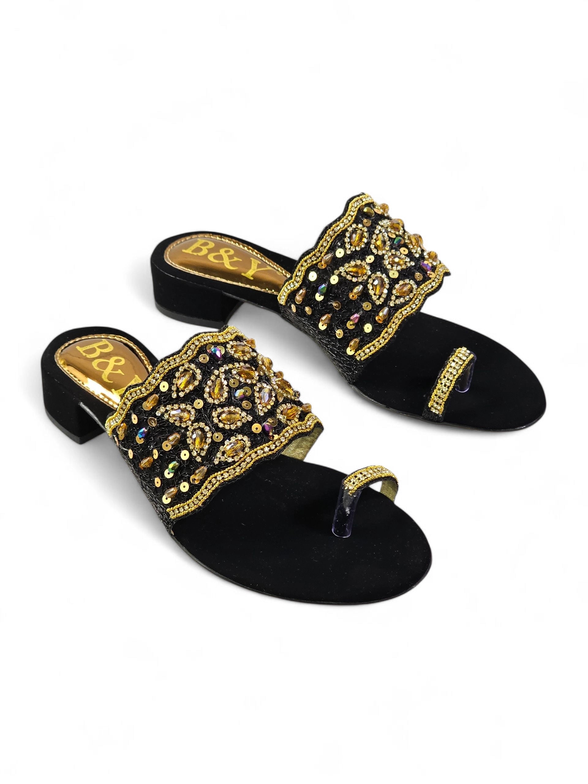 Tamanco 9430 Preto Salto Bloco