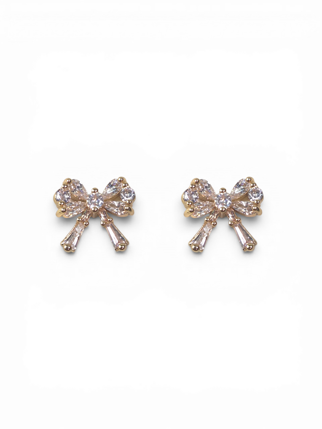 Brinco Cristal Zirconia Dourado #2039