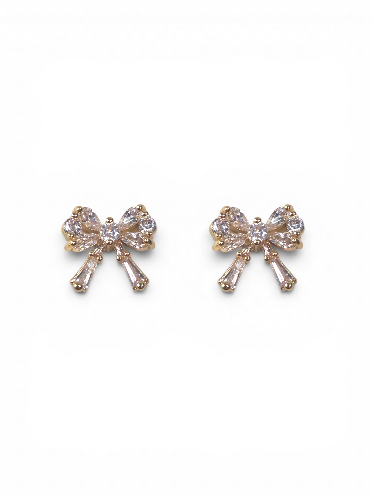Brinco Cristal Zirconia Dourado #2039