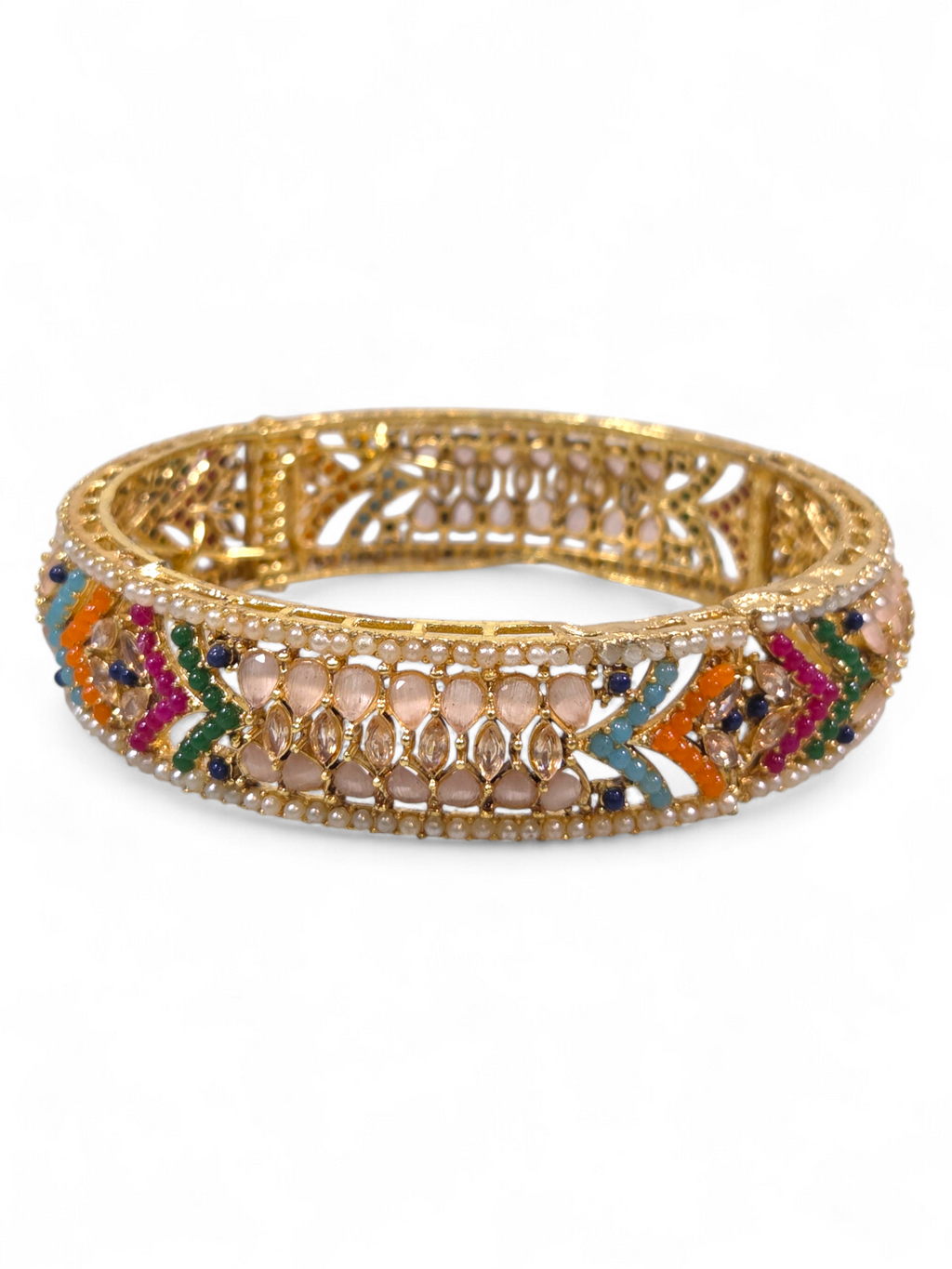 Bracelete Folheado Semi Joia Dourada #1065