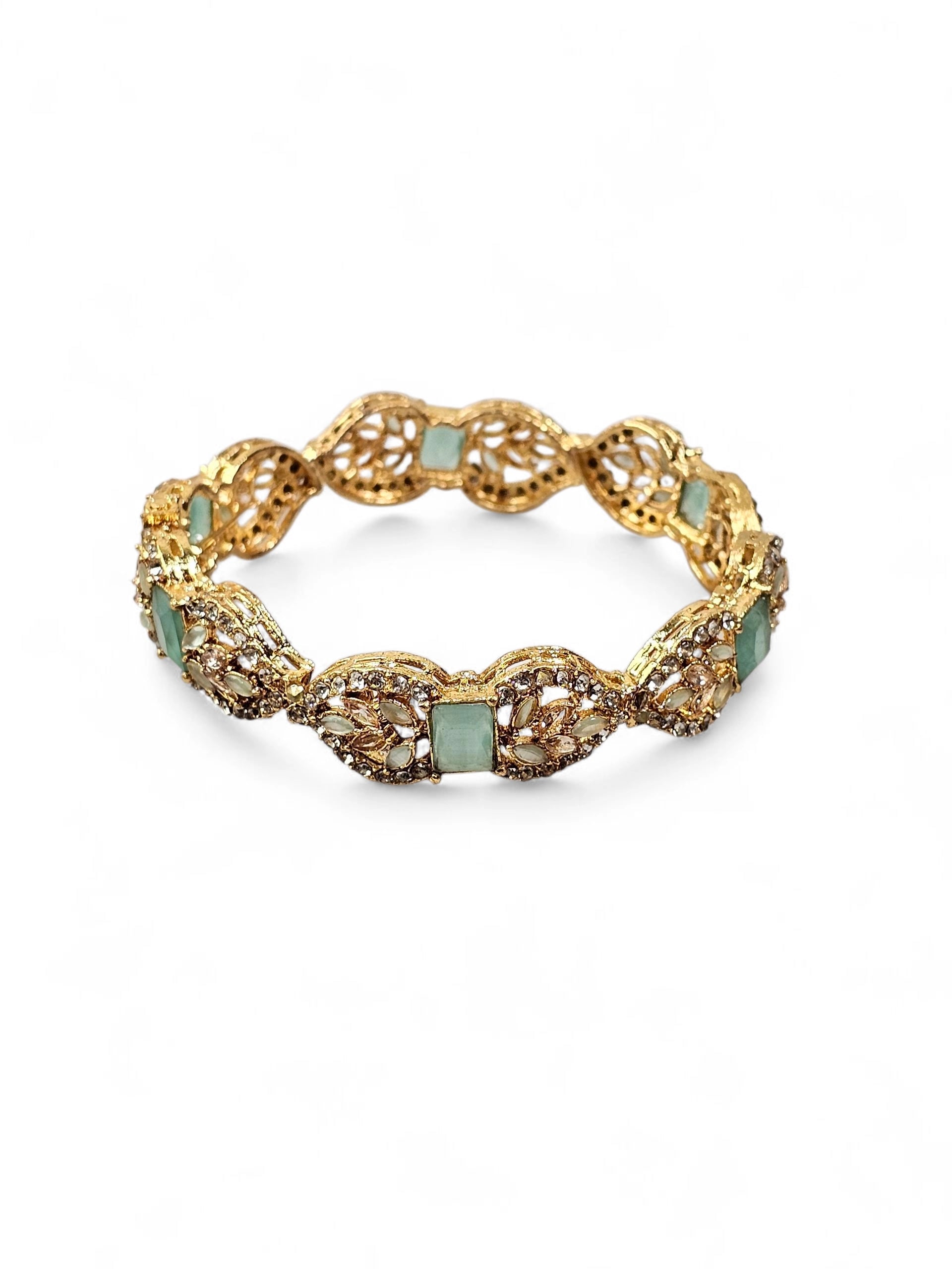 Bracelete Dourado Semi Joia 027