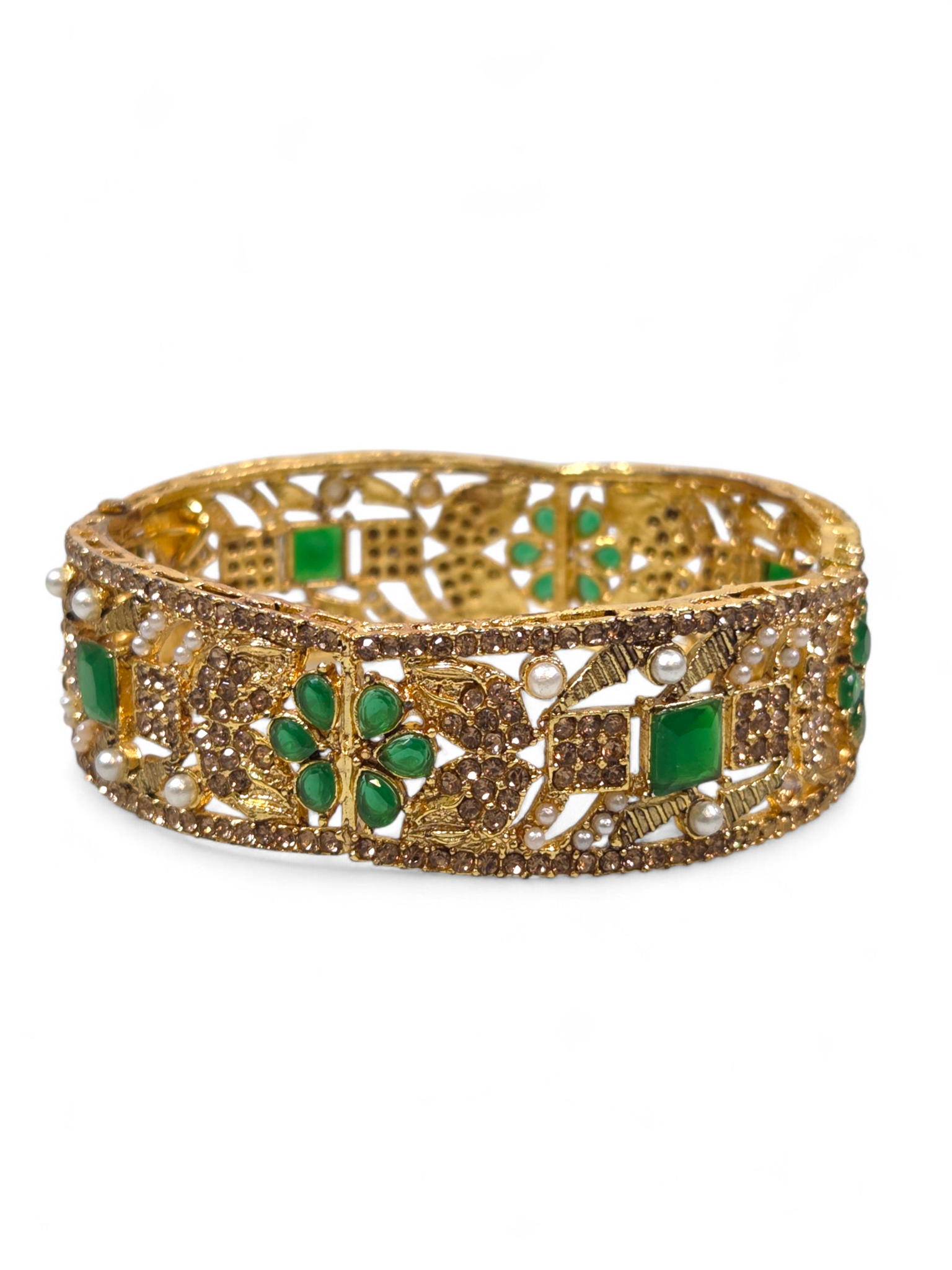 Bracelete Folheado Semi Joia Dourada #1056