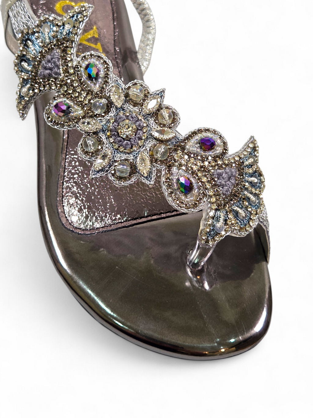 Sandália 9414 Prata Sem Salto