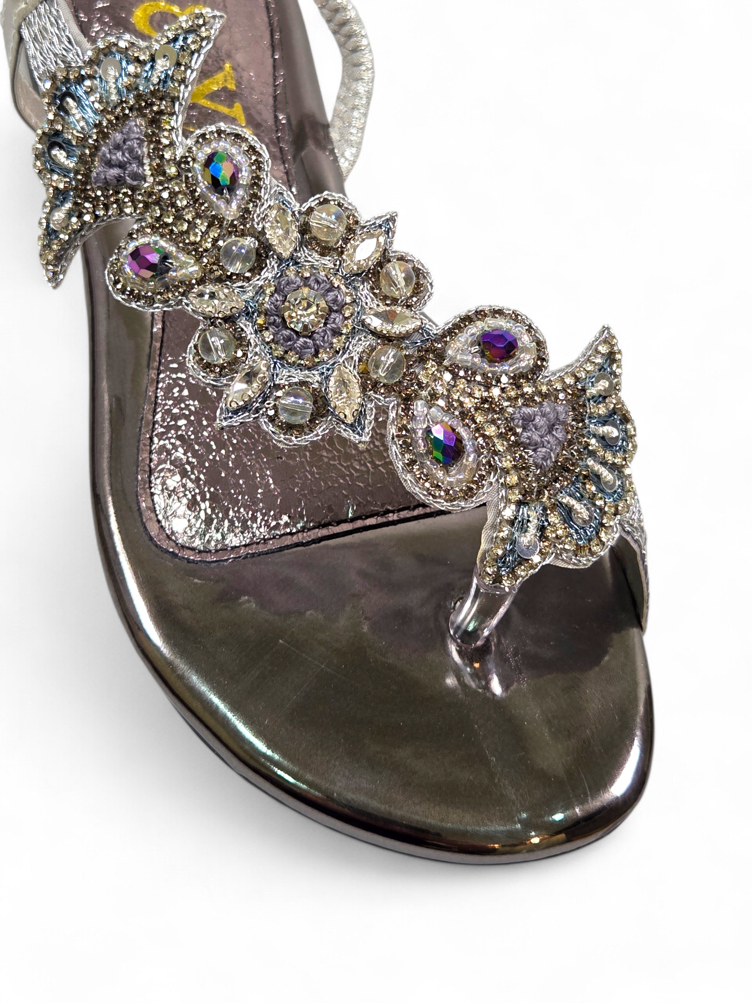 Sandália 9414 Prata Sem Salto