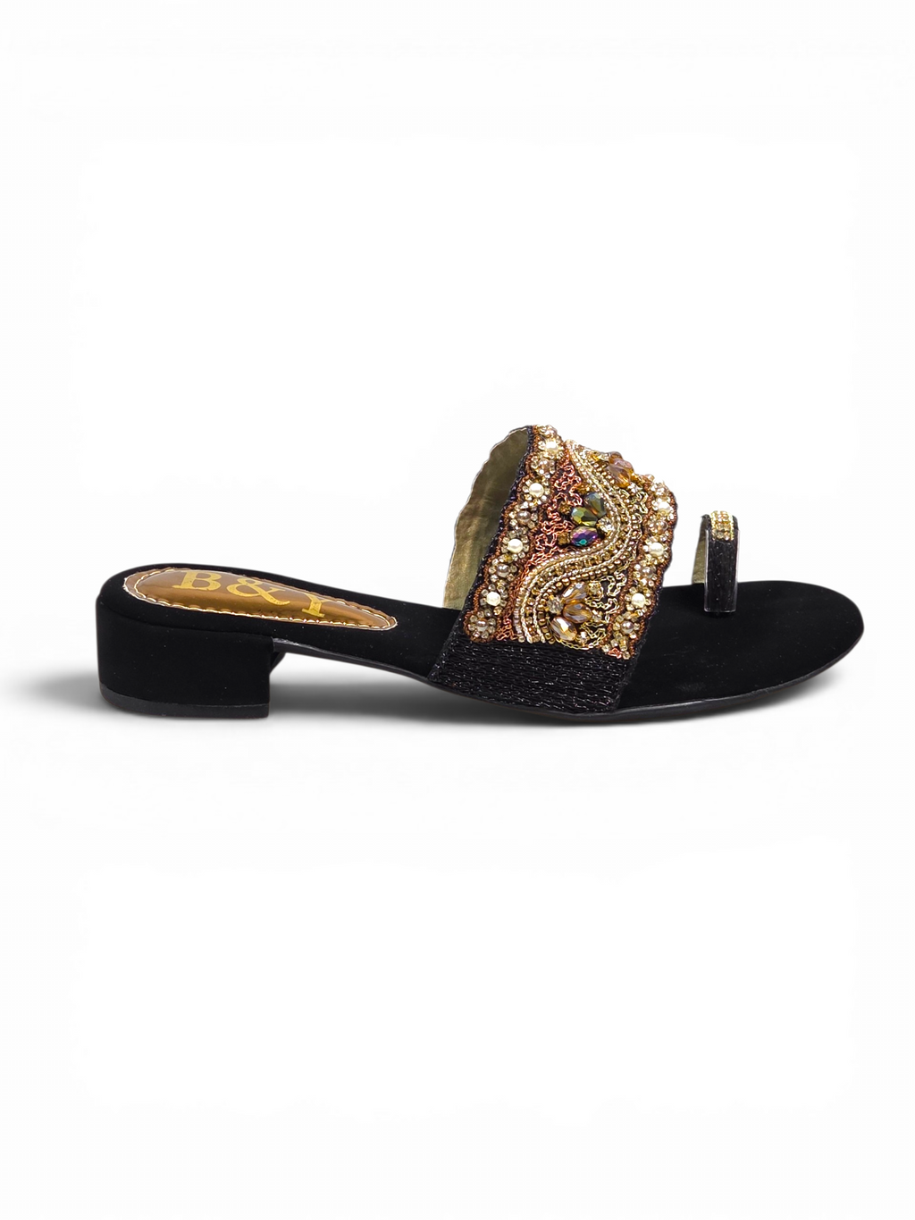 Tamanco 9443 Preto Salto Bloco 3 cm