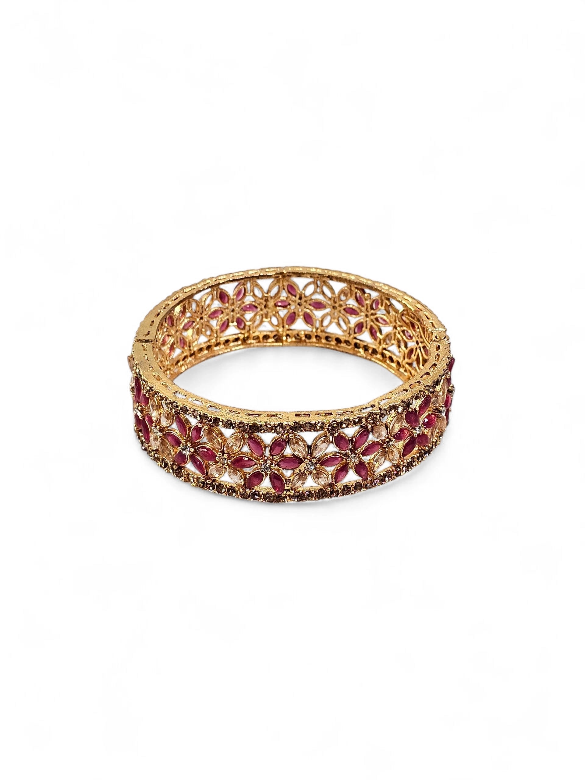 Bracelete Dourado Semi Joia 022