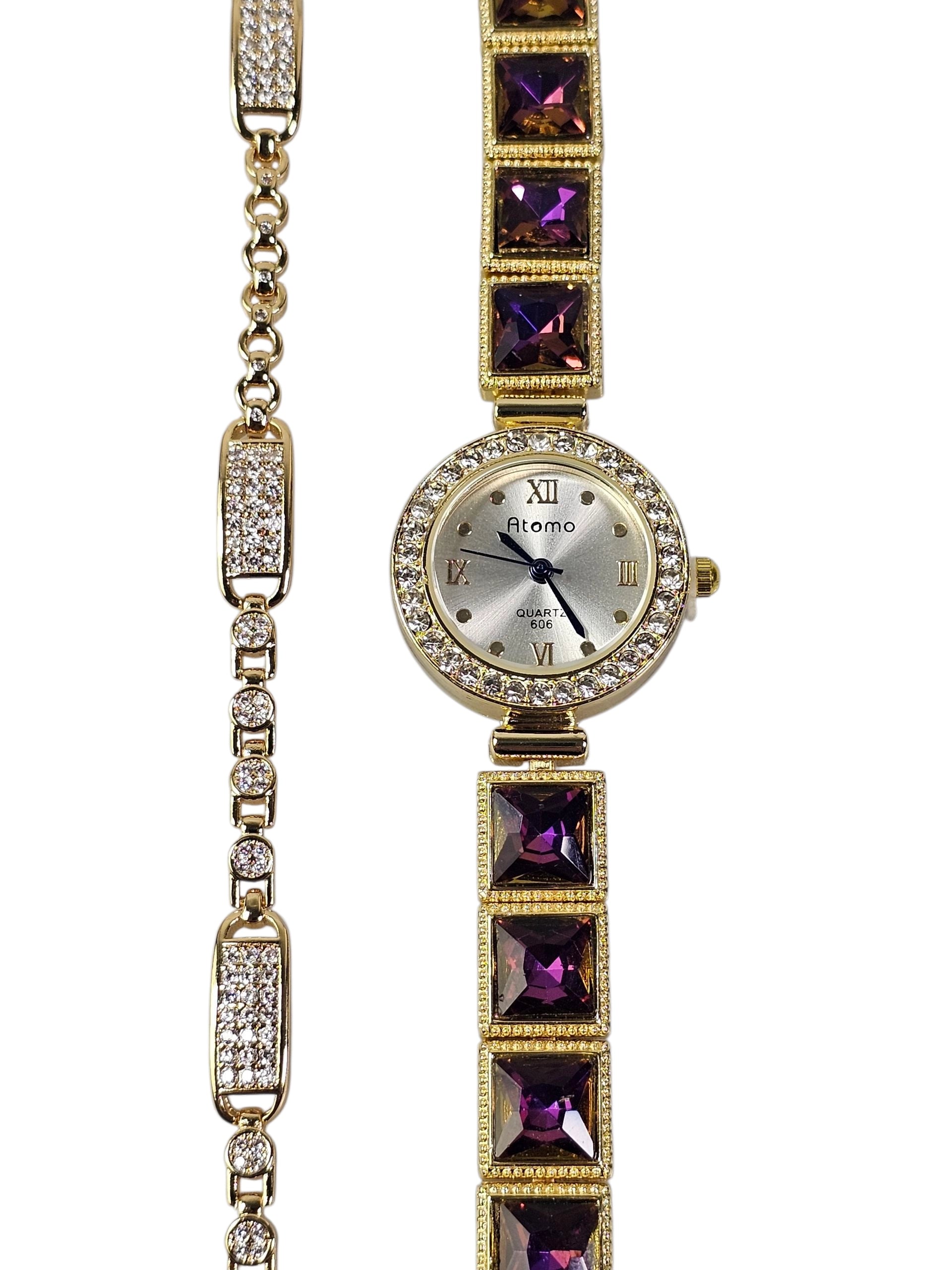 Relógio Prova d’Água com Pulseira Folheada Ouro 055