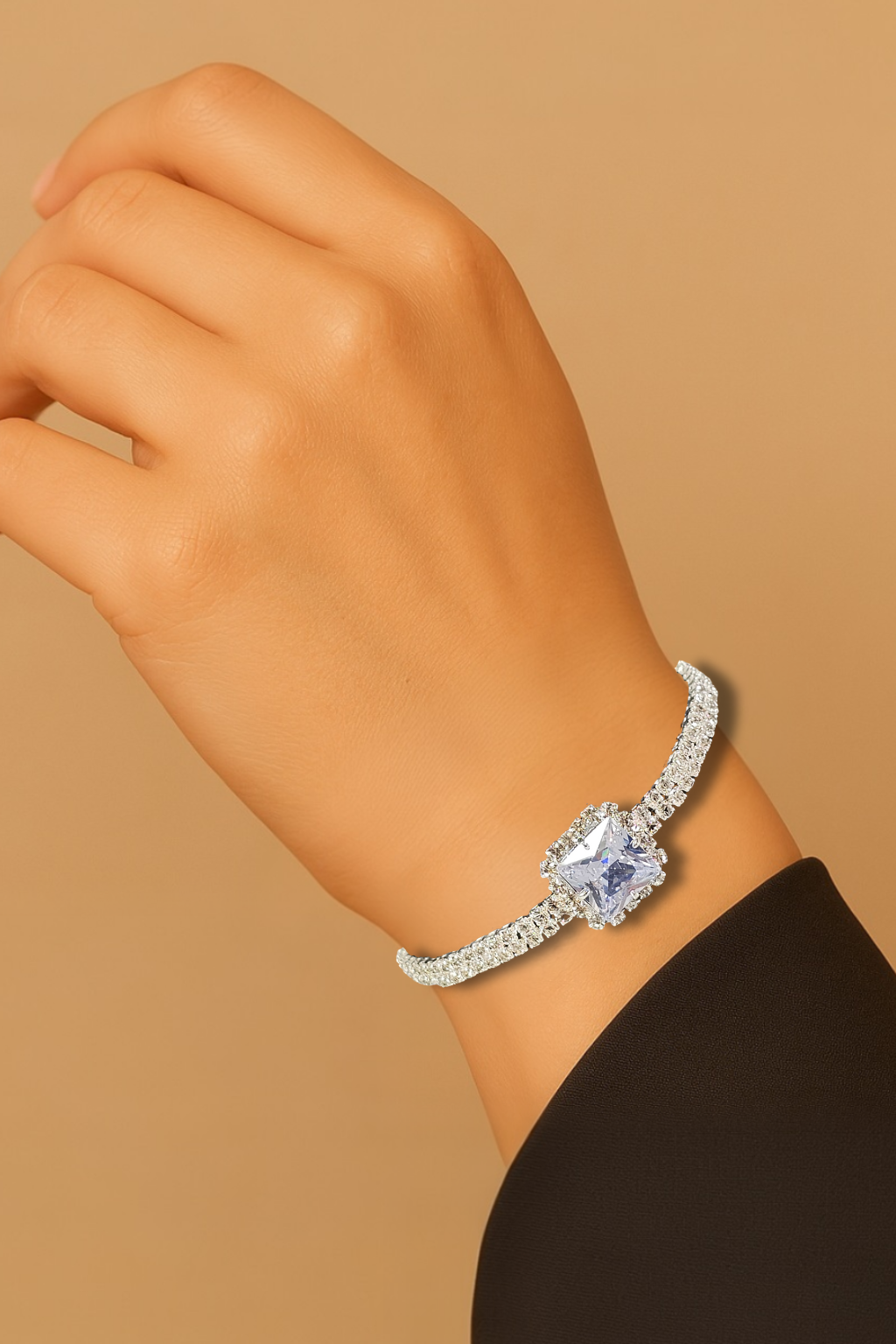 Pulseira Cristal Prata 001