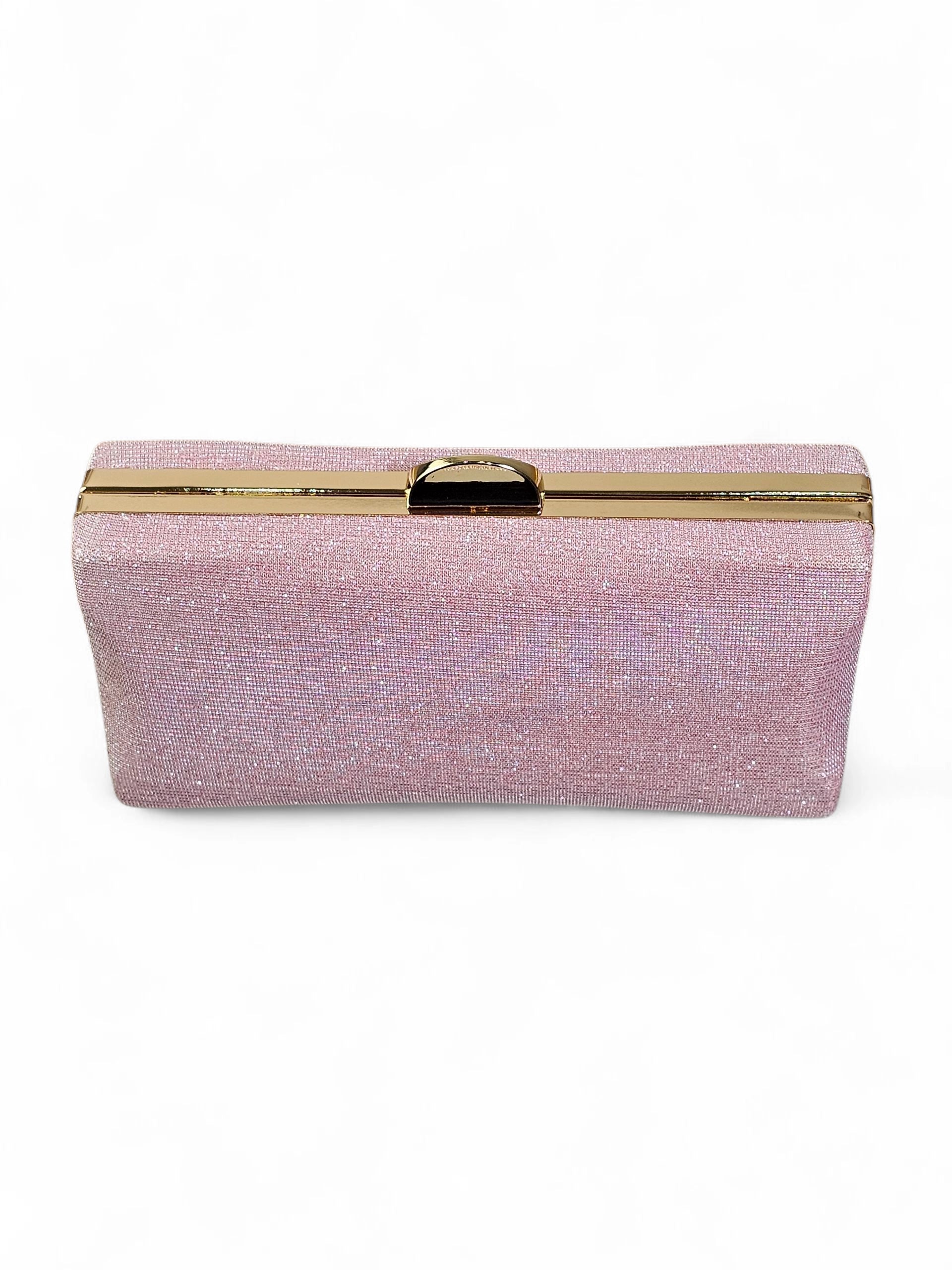 Bolsa Clutch Glitter Rosa 026
