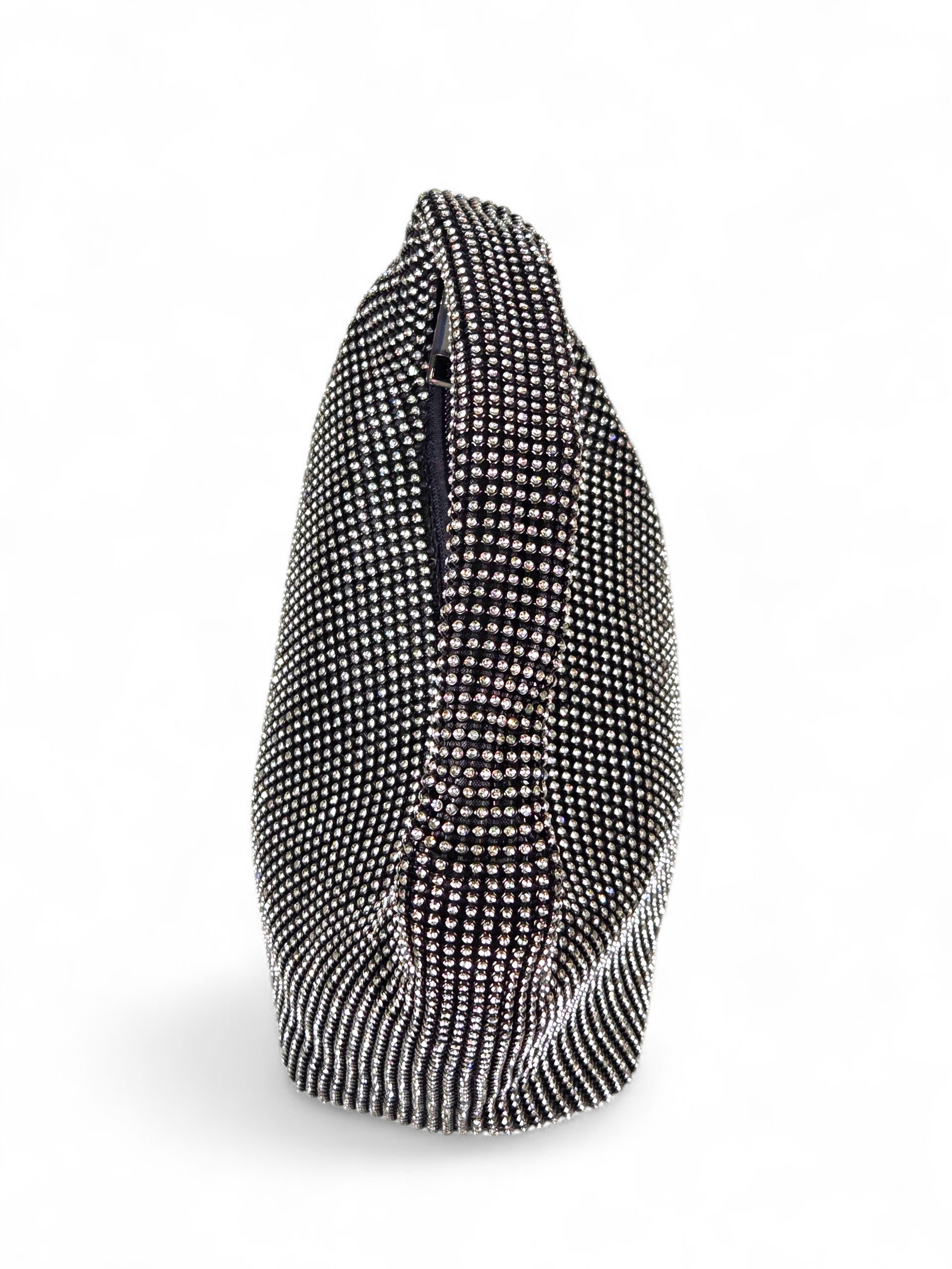 Bolsa Luxo Cristal Preto 1042