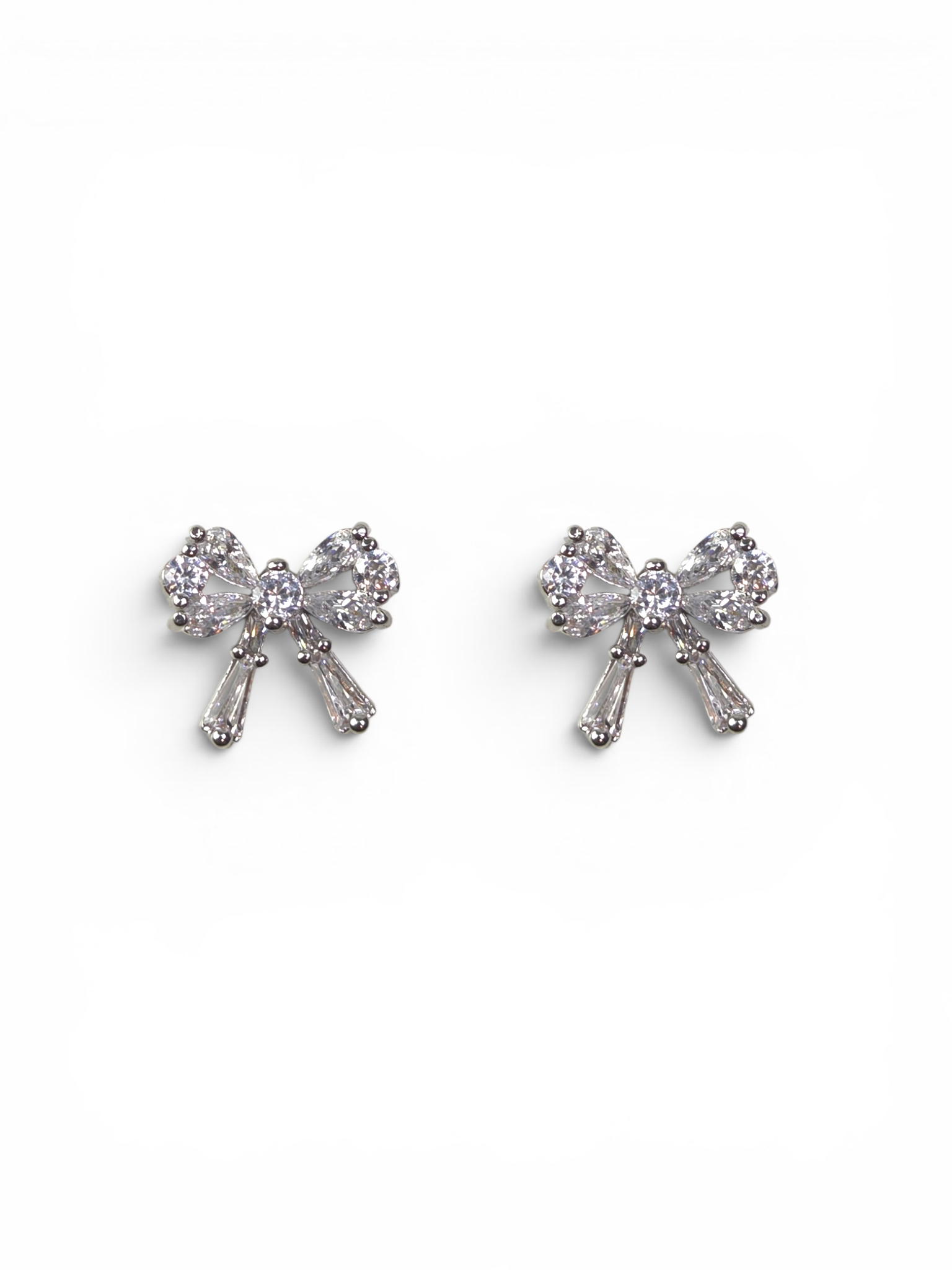 Brinco Cristal Zirconia Prata #2053