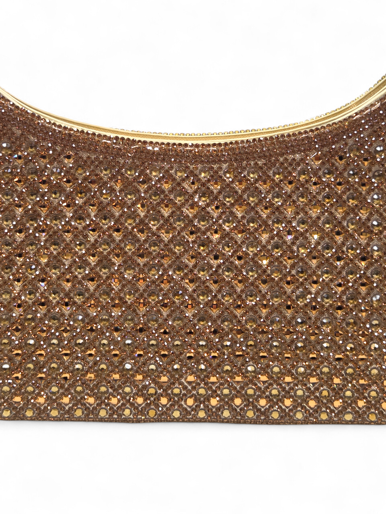 Bolsa Clutch Cristal Dourado 1067