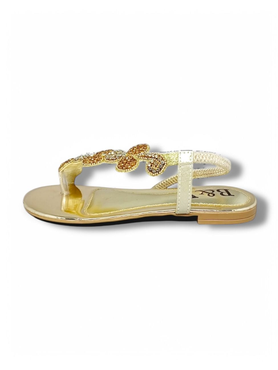 Sandália 1012 Dourado Sem Salto
