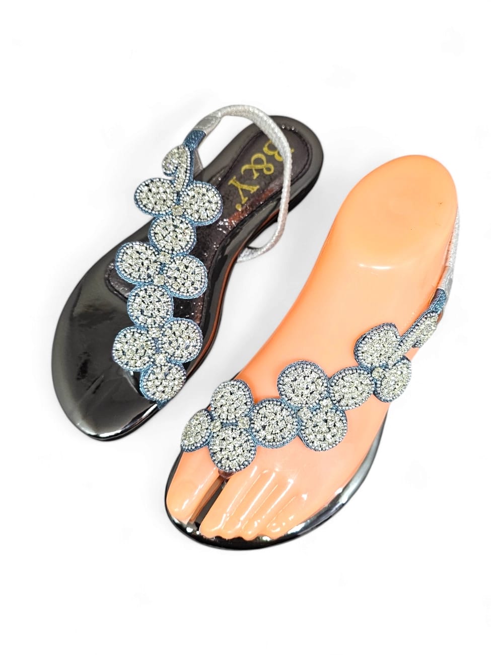 Sandália 1012 Prata Sem Salto