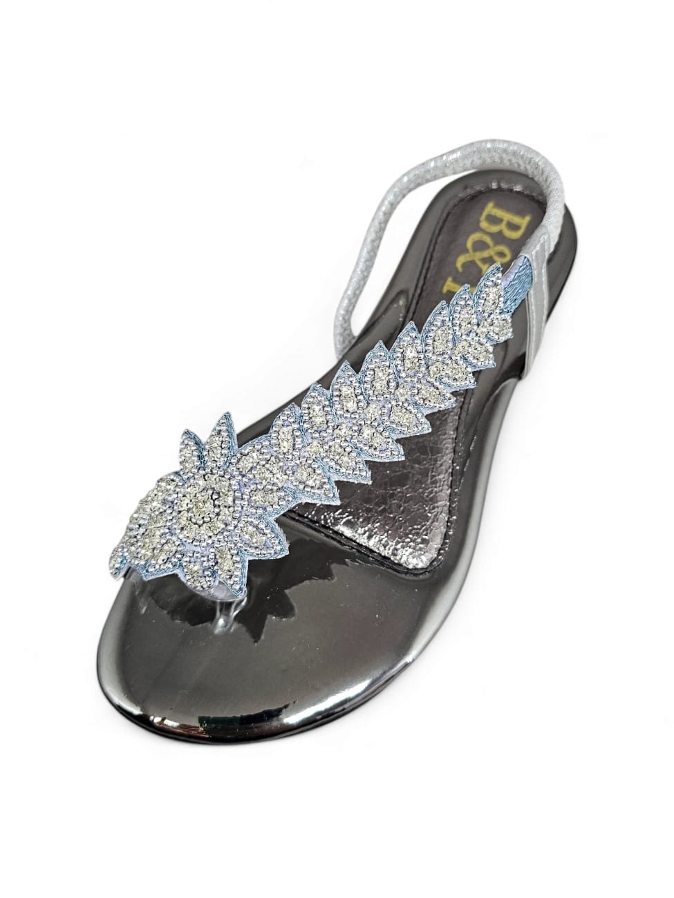 Sandália 1056 Prata Sem Salto