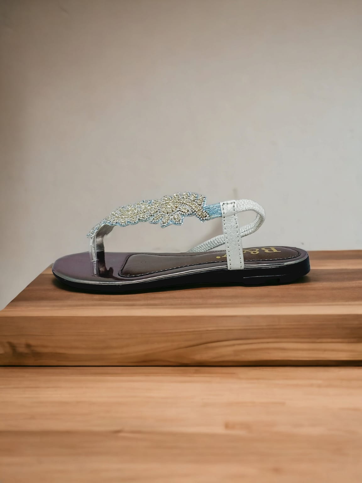 Sandália 8018 Prata Sem Salto