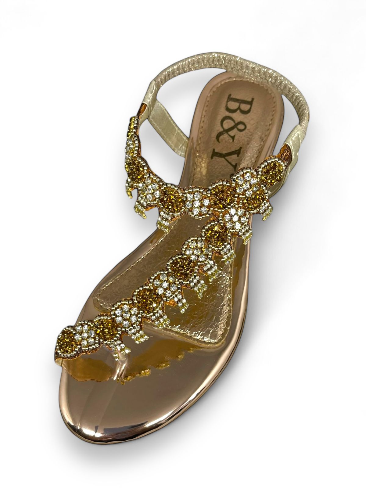 Sandália 9139 Bronze Com Salto Bloco 3cm