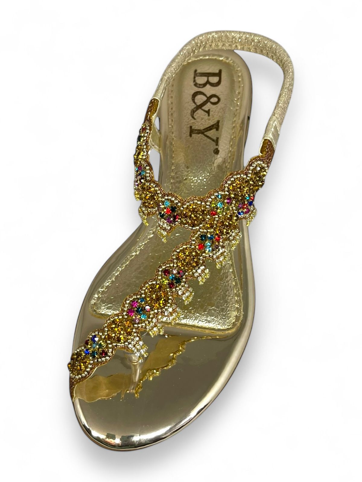 Sandália 9139 Cafe Colorido Com Salto Bloco 3cm