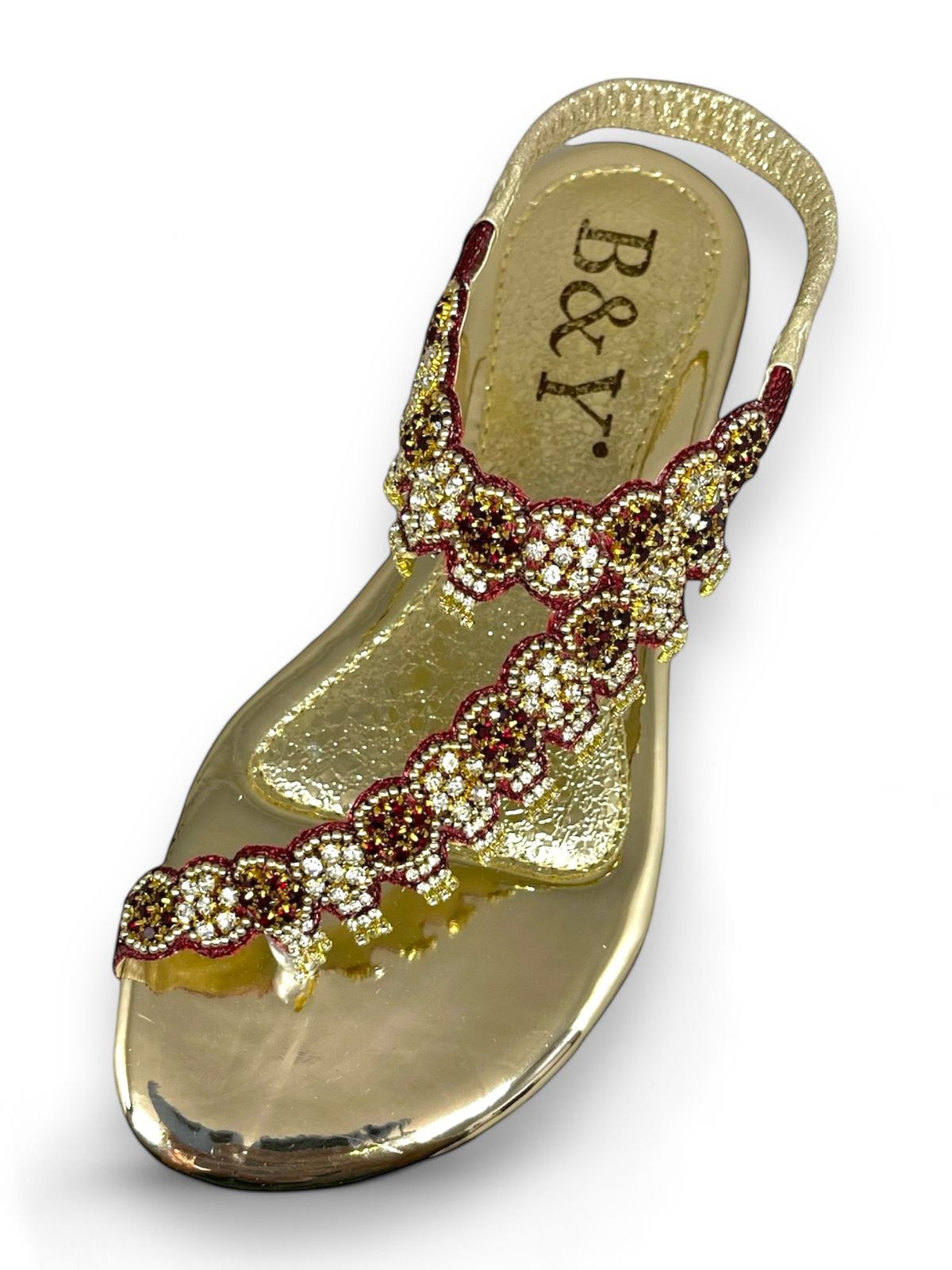 Sandália 9139 Vinho Sem Salto