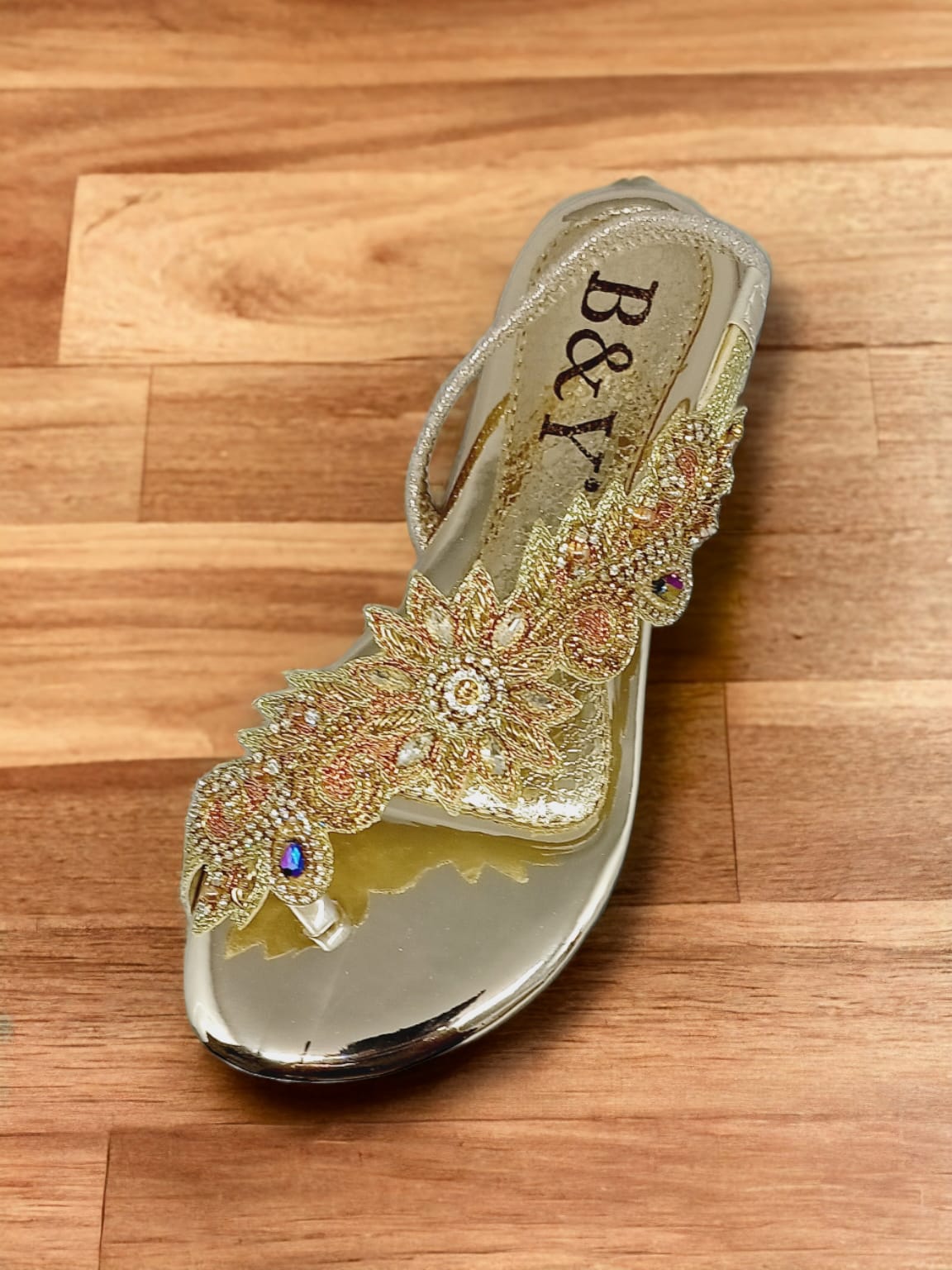 Sandália 9380 Dourado Sem Salto