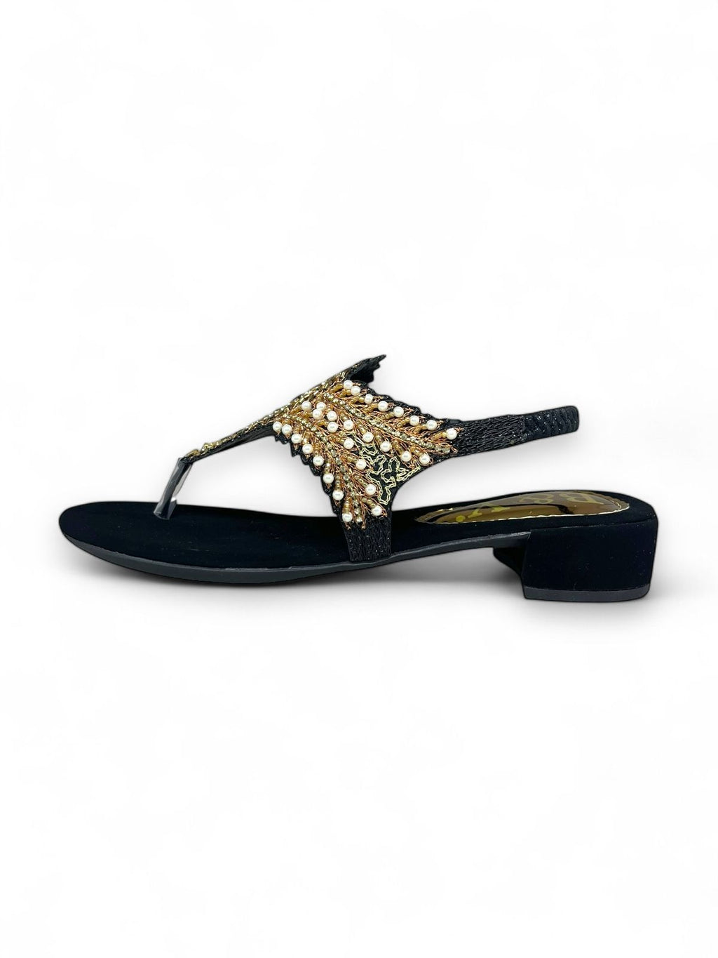 Sandália 9566 Preto Com Salto Bloco 3cm