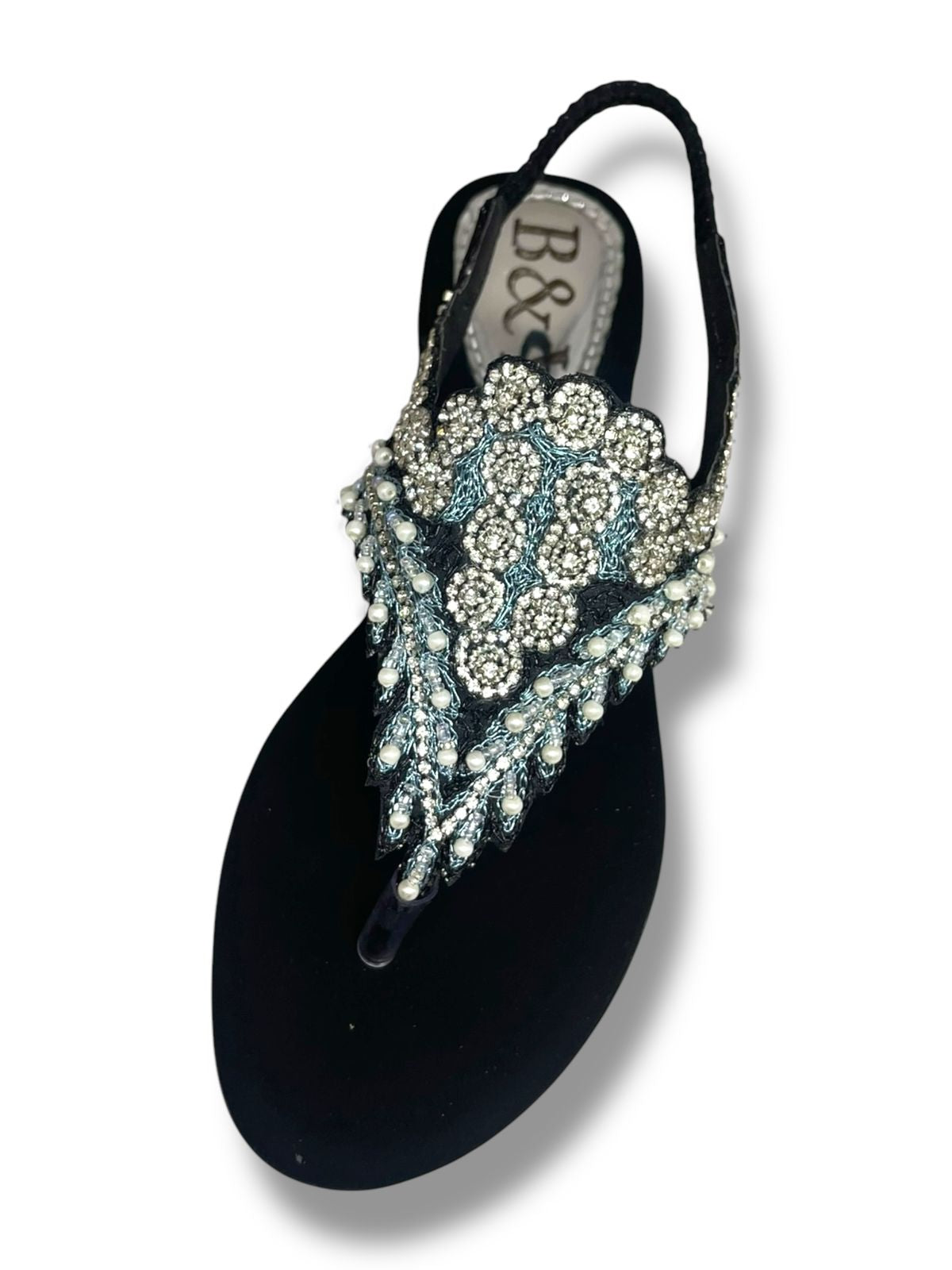 Sandália 9572 Preto Com Salto Bloco camurça