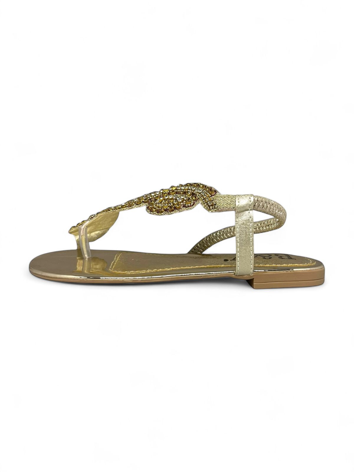 Sandália 9652 Dourado Sem Salto