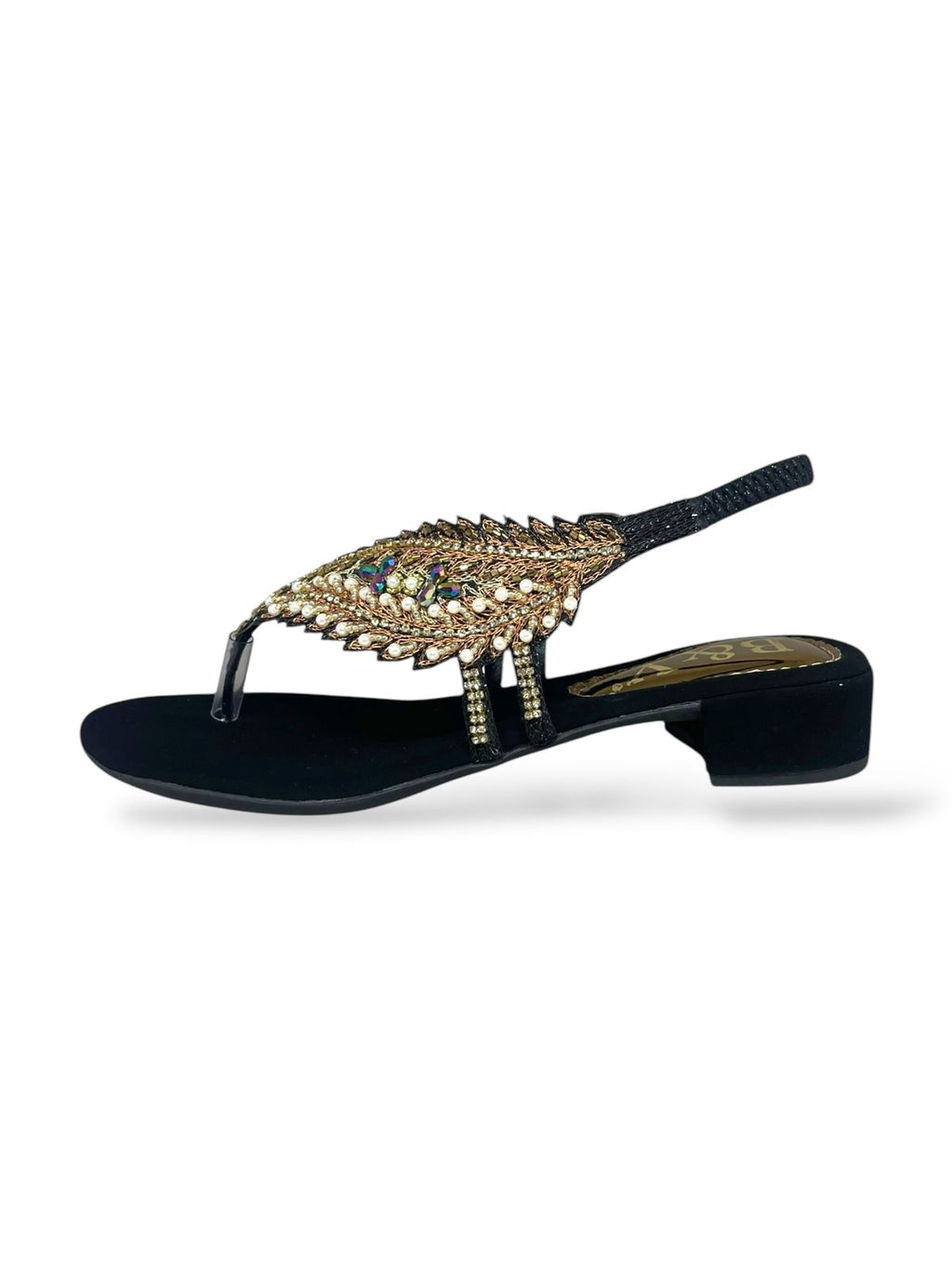 Sandália 9746 Preto Com Salto Bloco 3cm